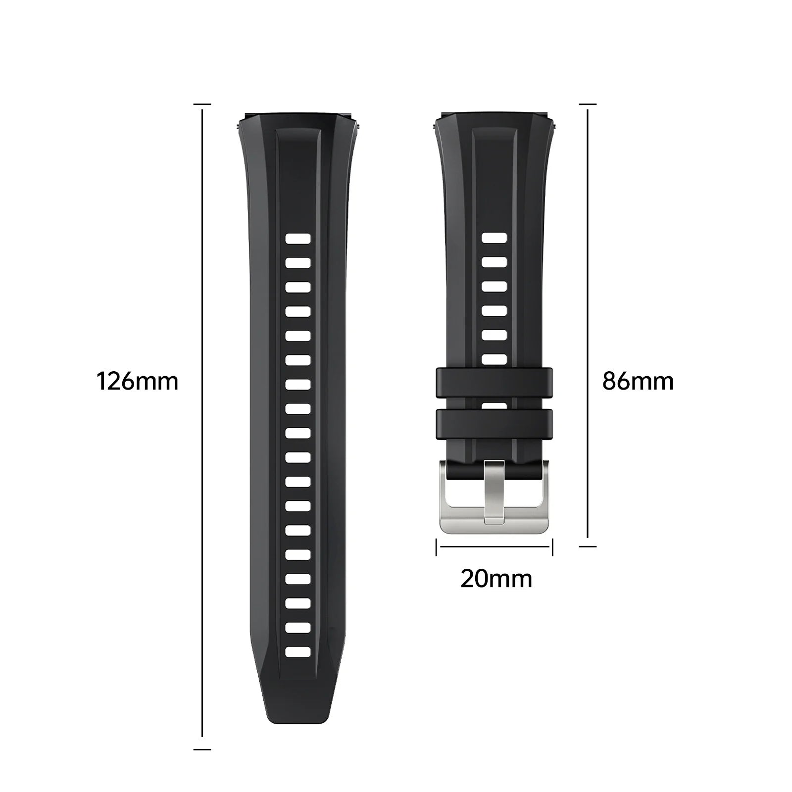 22mm Silicone Band For Huawei GT5 pro 46mm Sport Watchband Accessories Band For Huawei GT4 46mm GT2e Bracelet Replaceable Correa