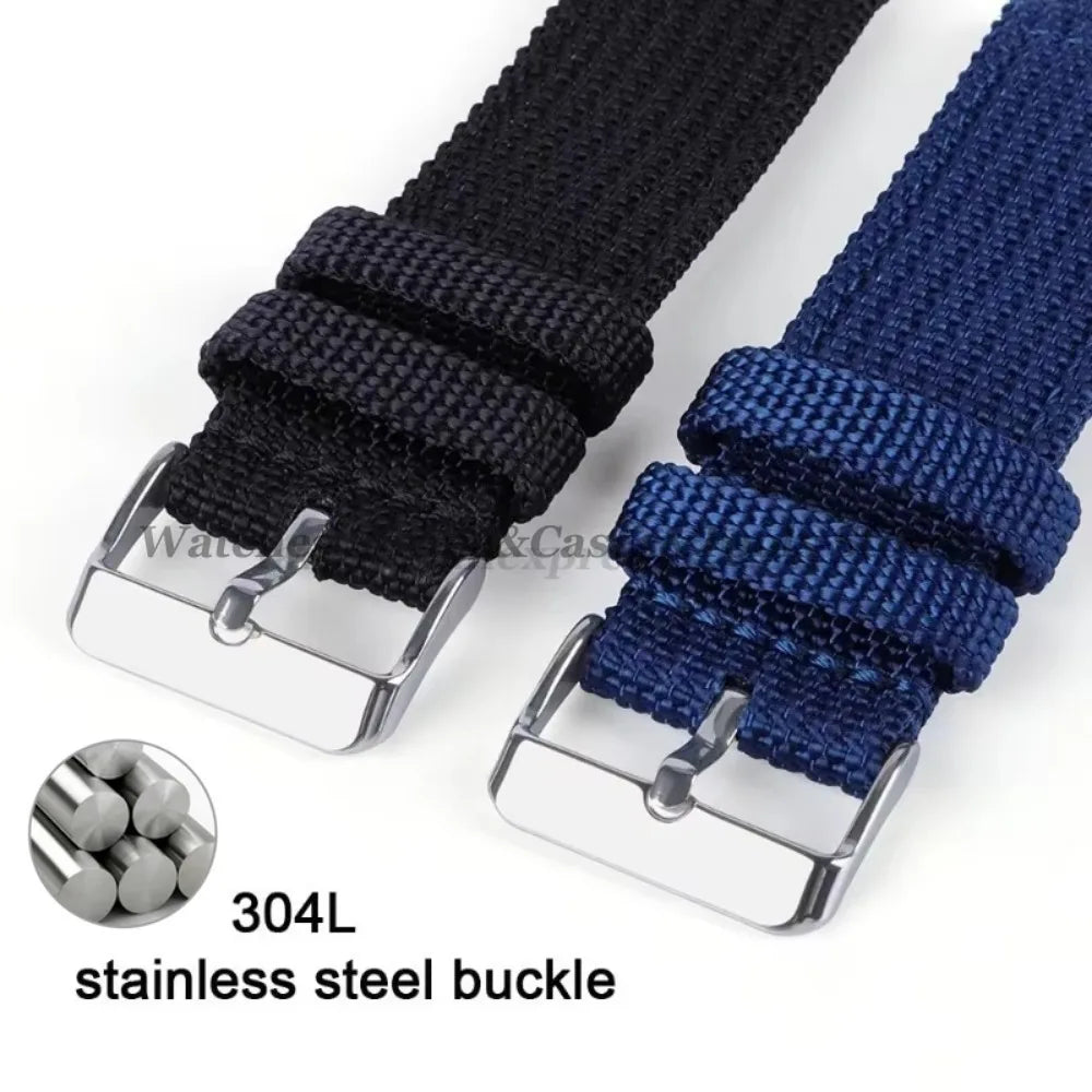 18mm 20mm 22mm 24mm Nylon Canvas Watchband Woven Soft Universal Bracelet for Seiko for Huawei Watch Men Women Quick Release Band