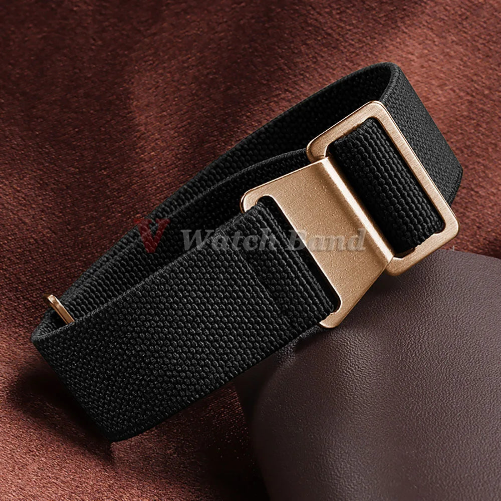 18mm 20mm 22mm Nylon Watchbands 60s French Troops Parachute Bag Elastic Bracelet Man's Universal  Military Seatbelt Reloj Strap