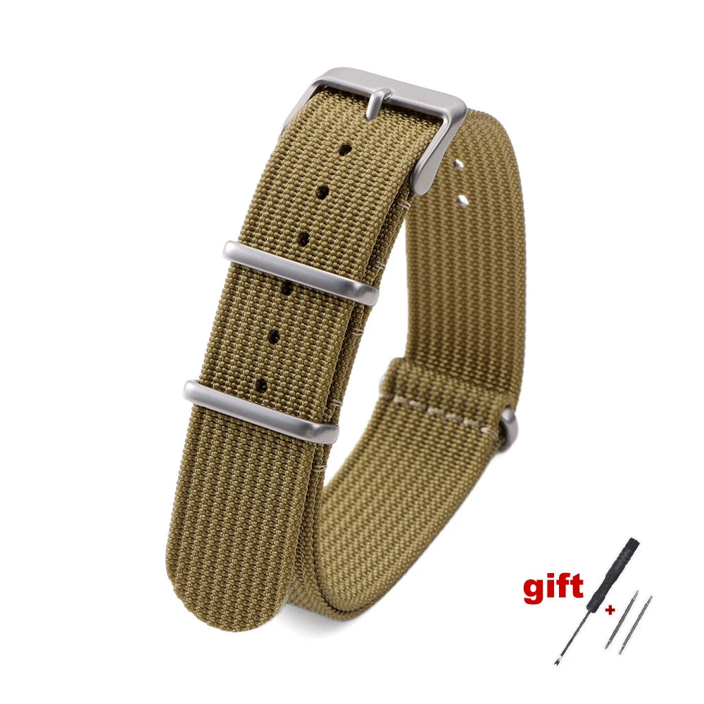 18mm 20mm 22mm Nylon Watch Band Waterproof Watch Strap for Omega Military Casual Watchband for Seiko Army Sport Strap Replace