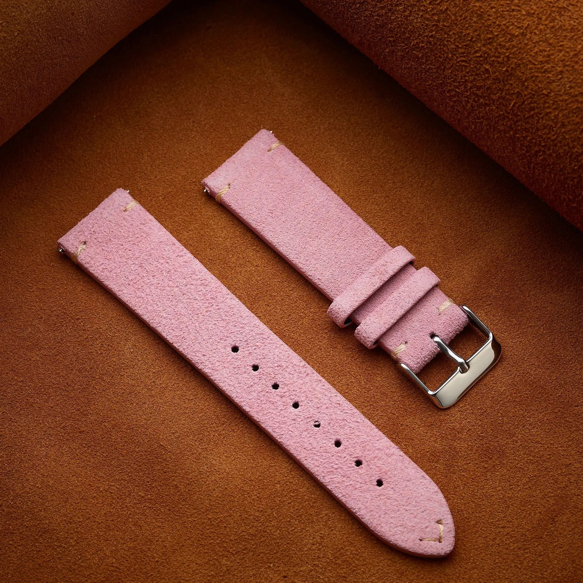 19mm 21mm 20mm 22mm 14mm 16mm 18mm Watch Band Calfskin Wristband Quick Release Soft Suede Strap Bracelets Women&Men Accessories
