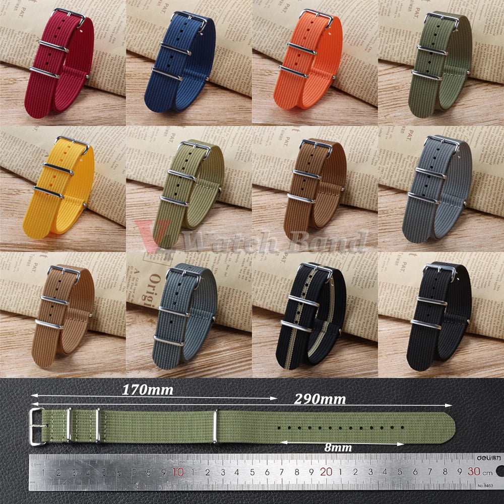 High Quality Nylon Watch Band for Omega 20mm 22mm 18mm Strap for Seiko Military Casual Watchband Army Sport Bracelet Replacement