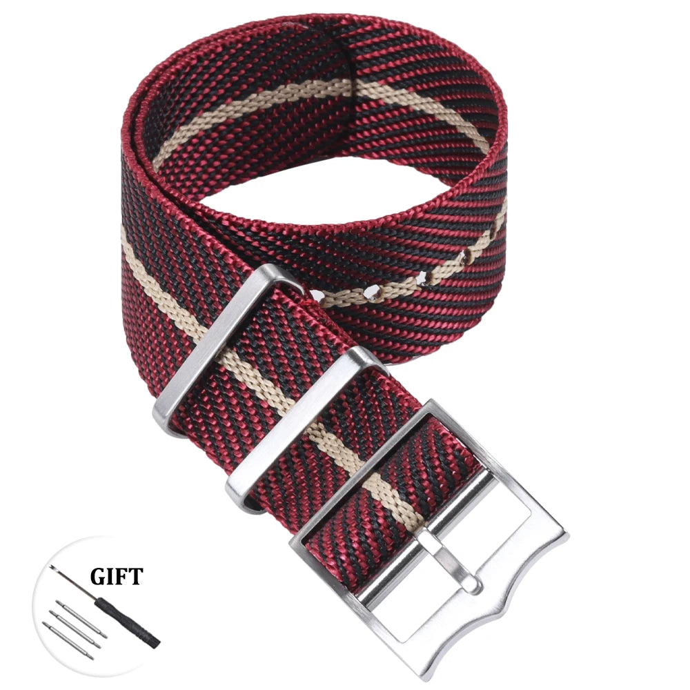 Premium Nylon Watch Band for Rolex for Tudor Army Military Strap for Seiko Fabric Canvas Bracelet Men Sport Wristband 20mm 22mm