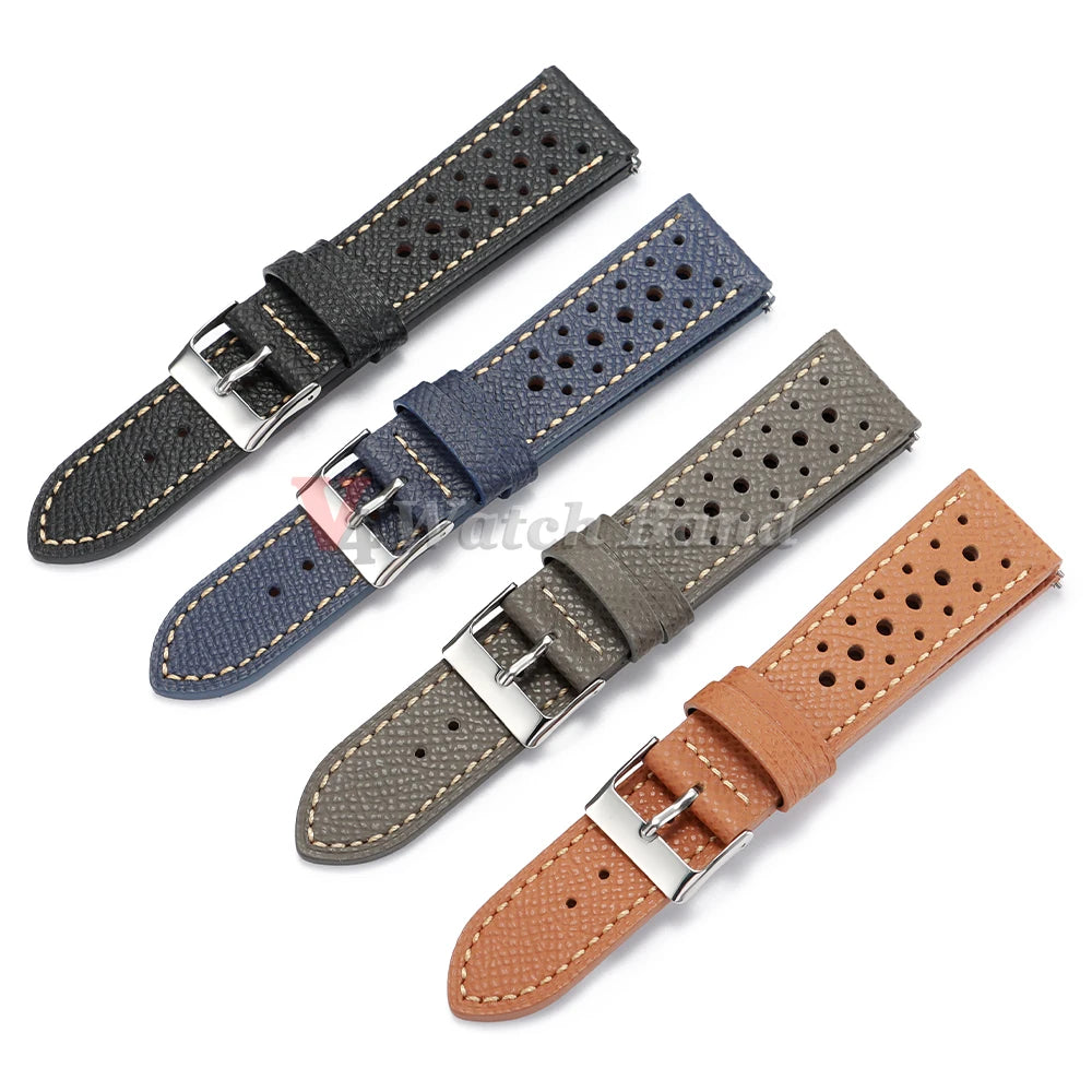 18mm 19mm 20mm 22mm Universal Vintage Cowhide Watch Strap Porous Breathable Wtistbelt Brown Watchband Men Accessories Pin Buckle