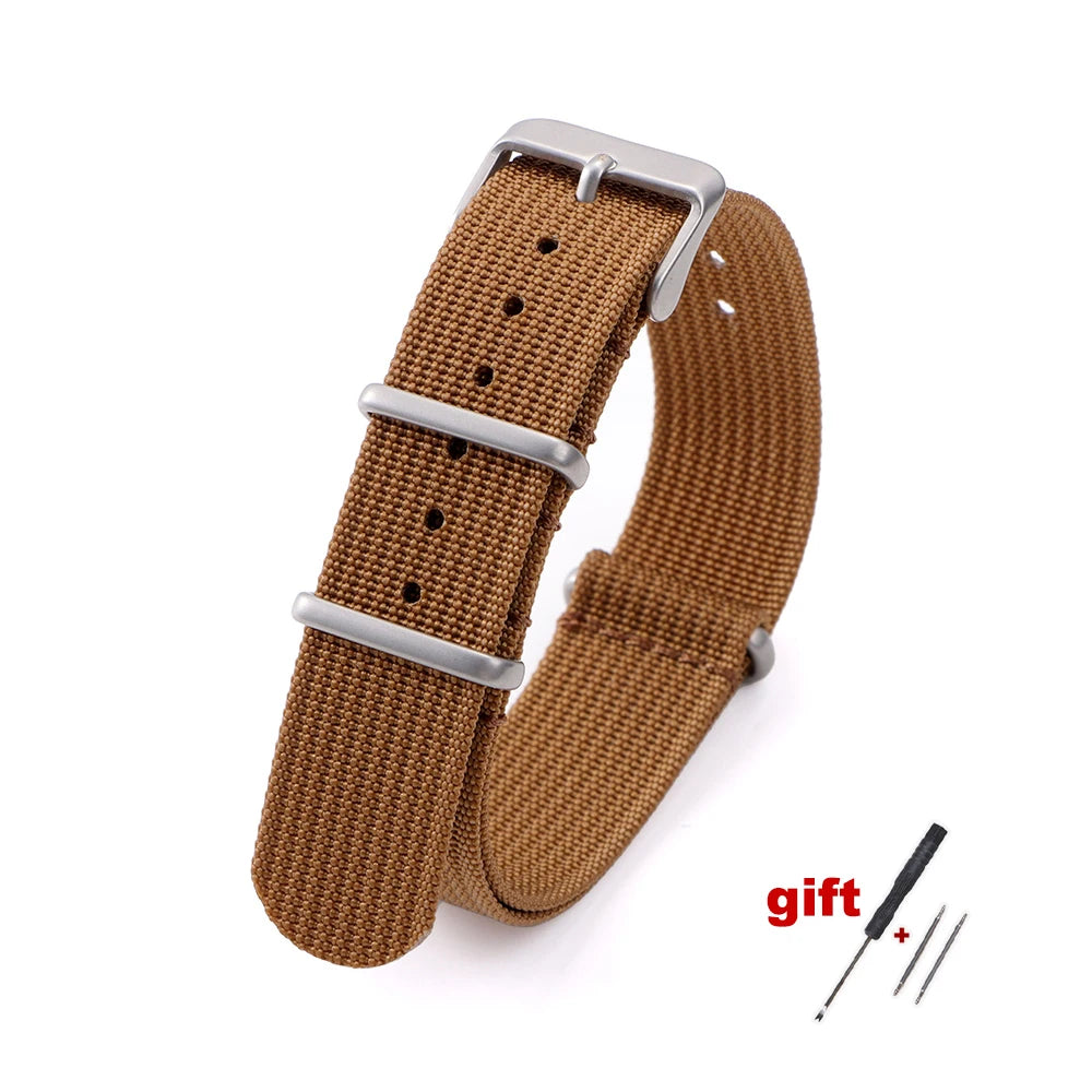 18mm 20mm 22mm Nylon Watch Band Waterproof Watch Strap for Omega Military Casual Watchband for Seiko Army Sport Strap Replace
