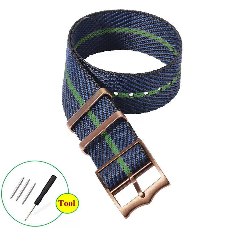 Fabric Bracelet for Rolex Premium Nylon Watch Band for Tudor Army Military Canvas Strap for Seiko 20mm 22mm Men Women Wristband