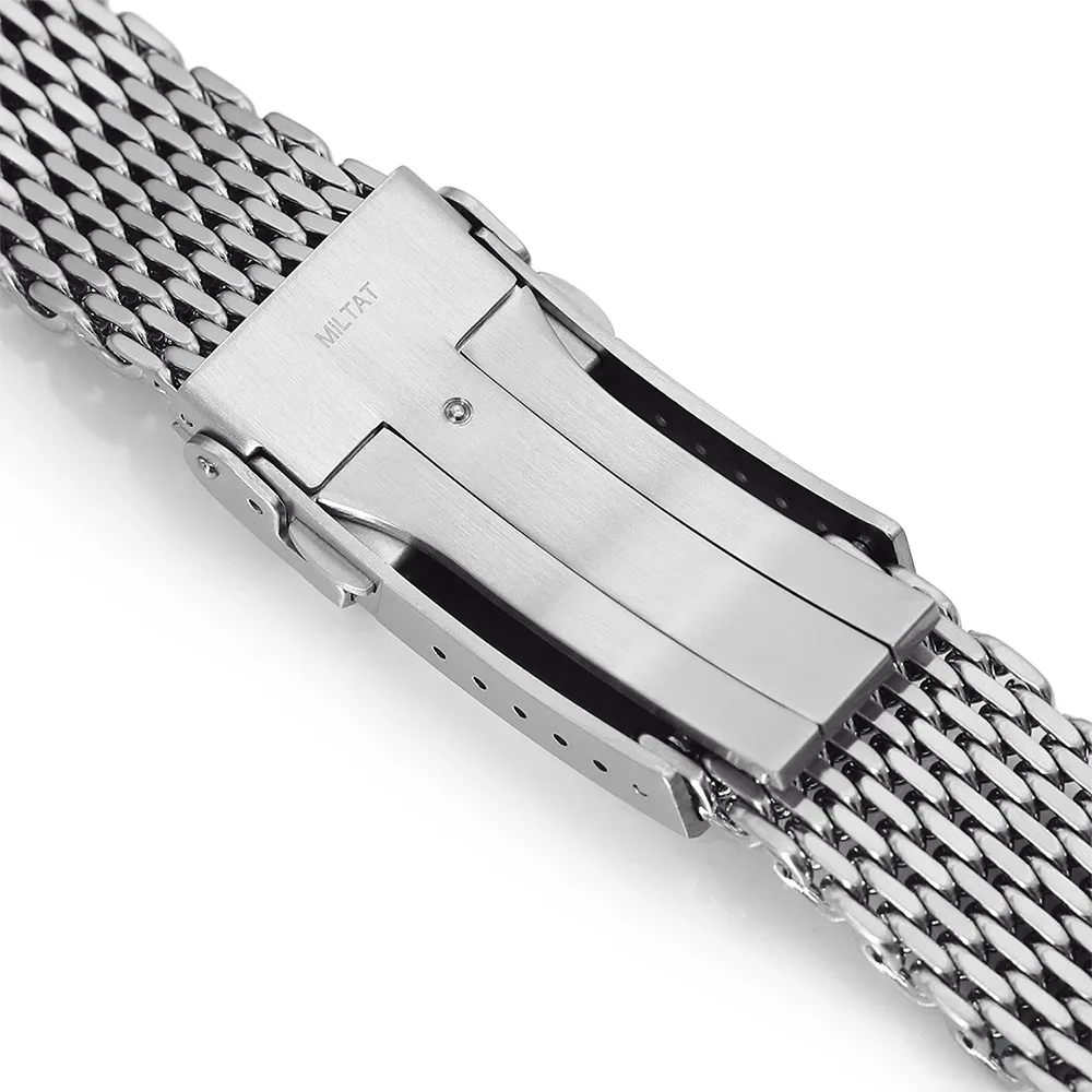 Luxury Milanese Loop 4.5mm Shark Mesh Strap for Casio MDV106 Watch Band for Seiko SKX007 Solid Buckle Watchband men Accessories