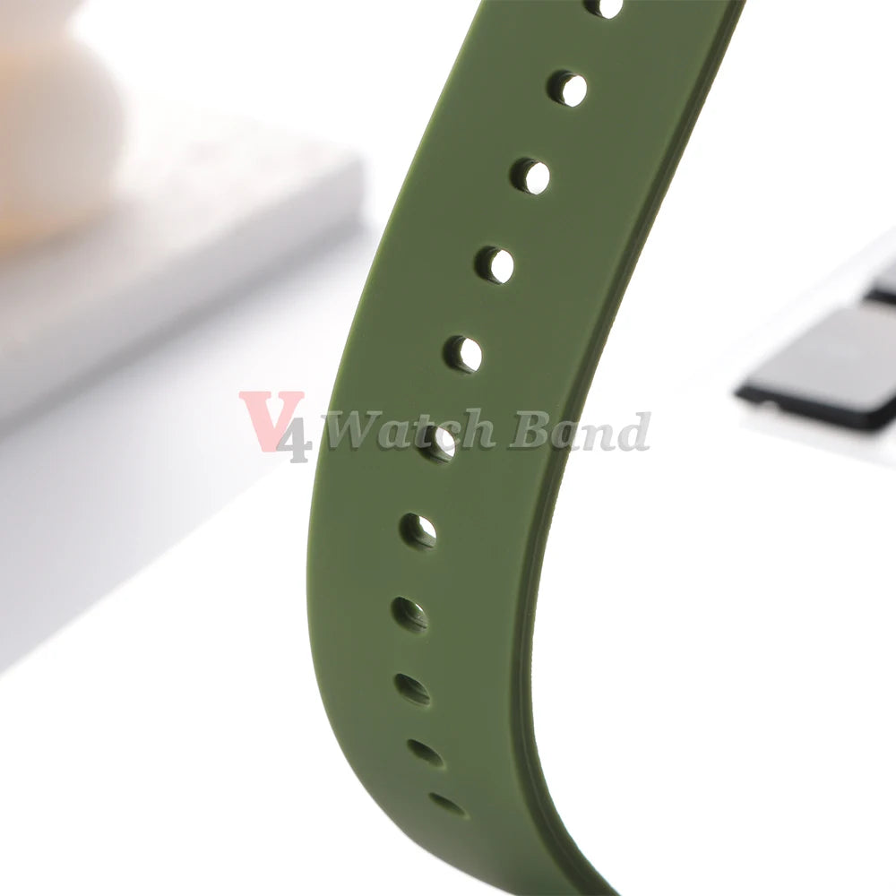 Silicone Watch Band Rubber Wrist Straps 18mm 20mm 22mm 24mm Watch Strap for Galaxy Replace Bands for Oris for Seiko for Citizen