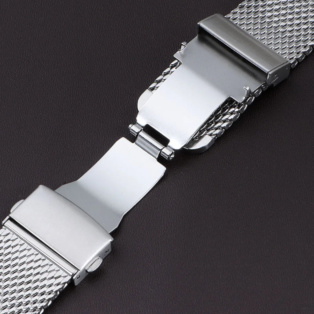 Milanese Watchbands for IWC 18mm 20mm22mm Watch Band for Seiko Strap 1.0mm 0.6mmshark Mesh Bracelet Stainless Steel Wristband