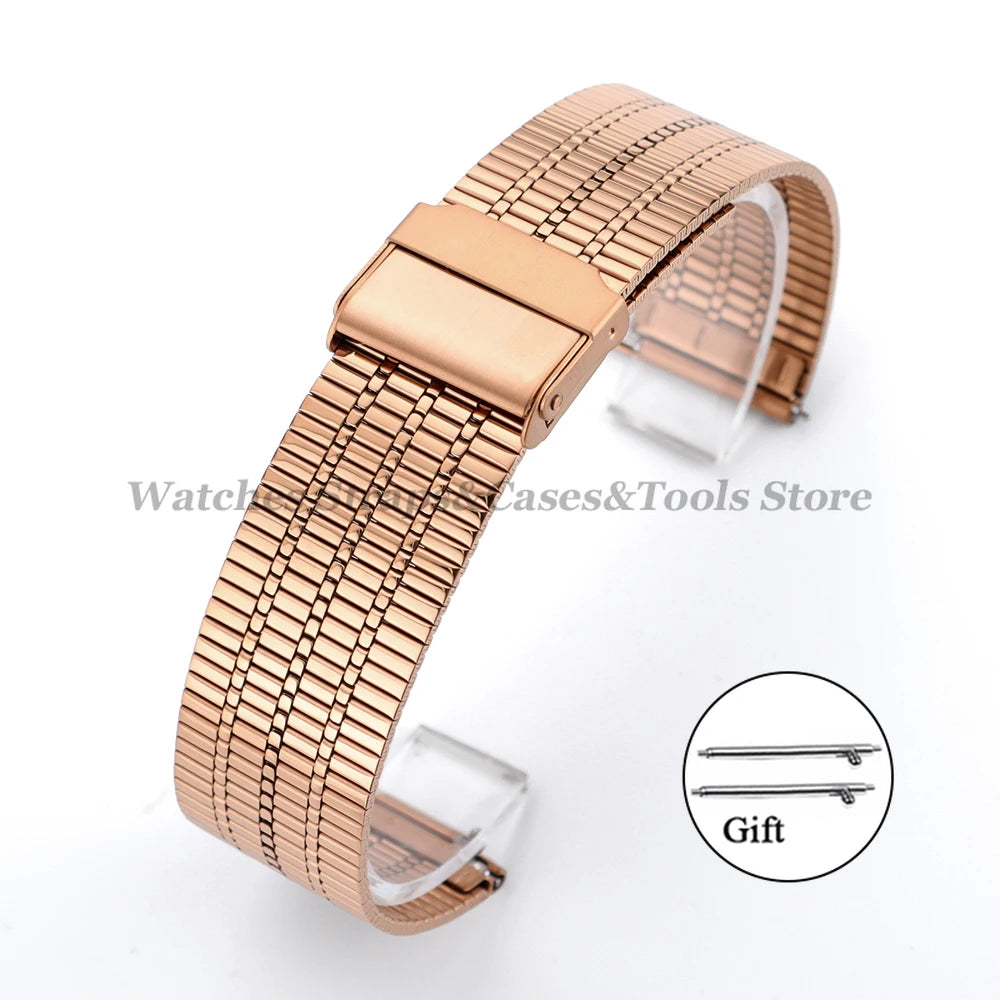20mm 22mm Stainless Steel Metal Straps for Garmin Venu 3/2/Sq Band for Longines for TISSOT for DW Bracelet Women Men Sport Belts