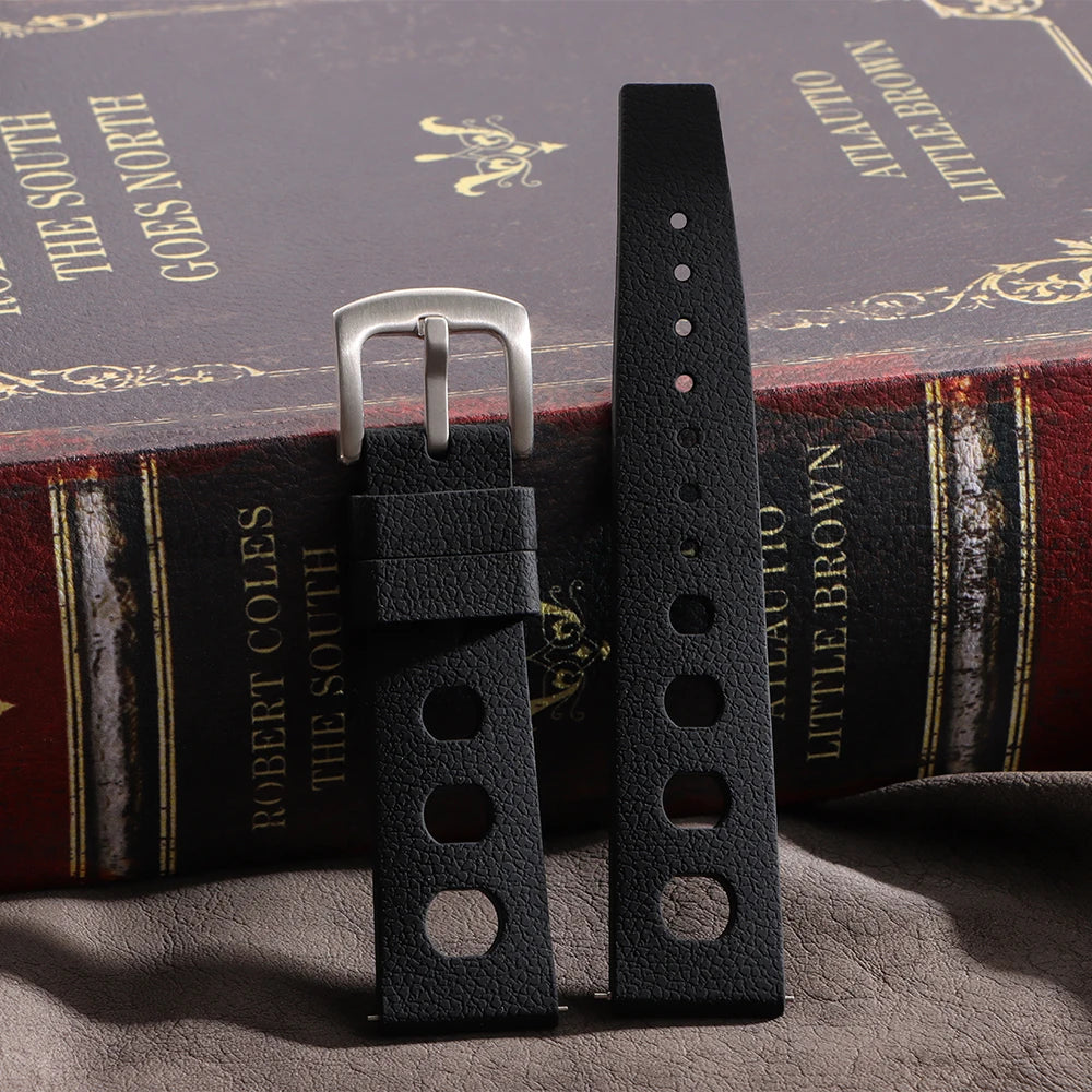 Soft Rubber Tropical Watch Strap 20mm 22mm Quick Release Silicone Band for Oris for Seiko for Traditional Diving WatchAccessorie