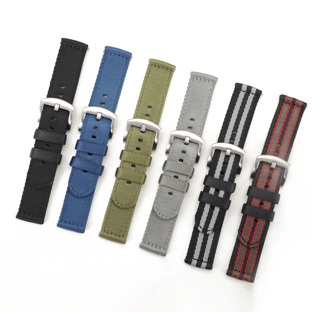 18mm 20mm 22mm Nylon Watch Strap Men Sport Replacement Band Bracelet for Samsung S3 Huawei Watch GT 2 Pro 46mm Amazfit GTR 47mm