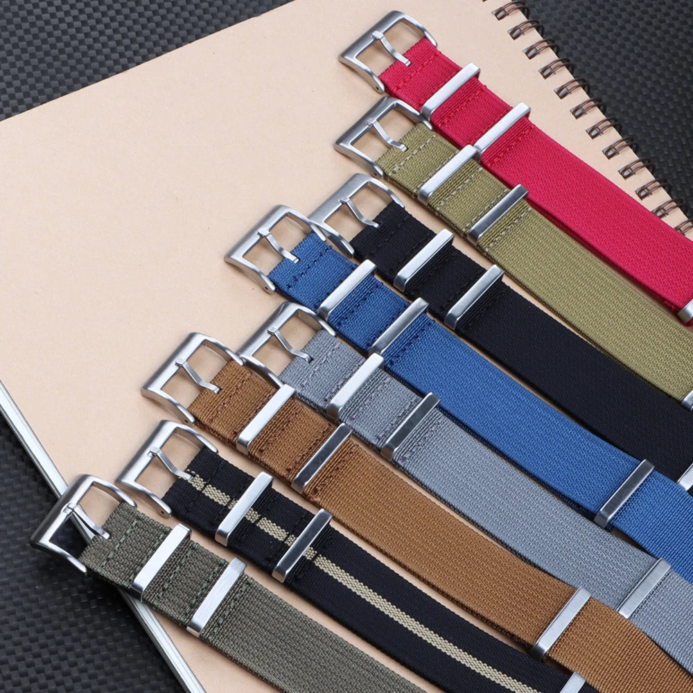 Braided Nylon Watch Band 18mm 20mm 22mm Watch Straps for Oemga Army Bracelet Military Watch Strap for Seiko Men Women Watchbands