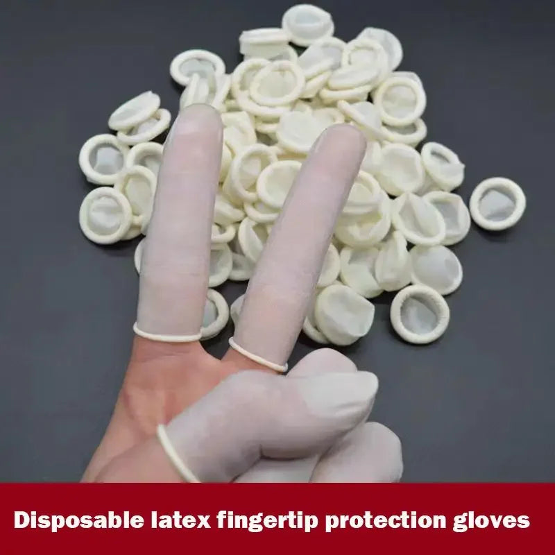 100pcs Sterile Disposable Powder  Industrial Electronic Latex Fingertips Protector Gloves Watch Repair Tool for Watchmaker Kit