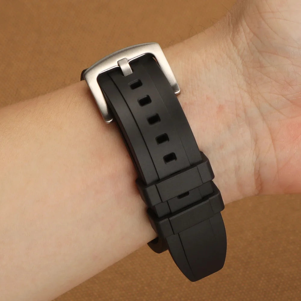 Universal Watrproof Rubber Strap 18mm 19mm 20mm 22mm for Armani for Omega Wristbelt Sport Silicone Watch Band for Seiko Bracelet