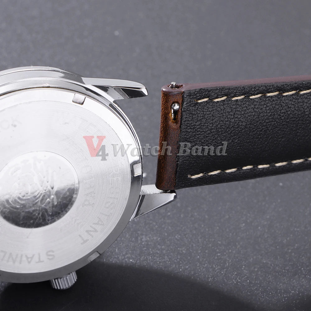 18mm 19mm 20mm 21mm 22mm Watchbands Handmade Retro Oil Wax Genuine Strap Quick Release Women Watch Band Accessories