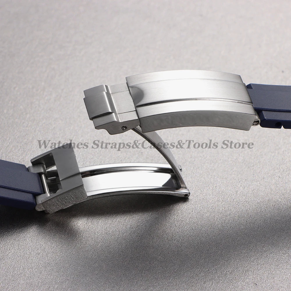 20mm Silicone Strap For Rolex for Daytona for Submariner Diving Bracelet for Oysterflex Soft Rubber Waterproof Men's Sports Band