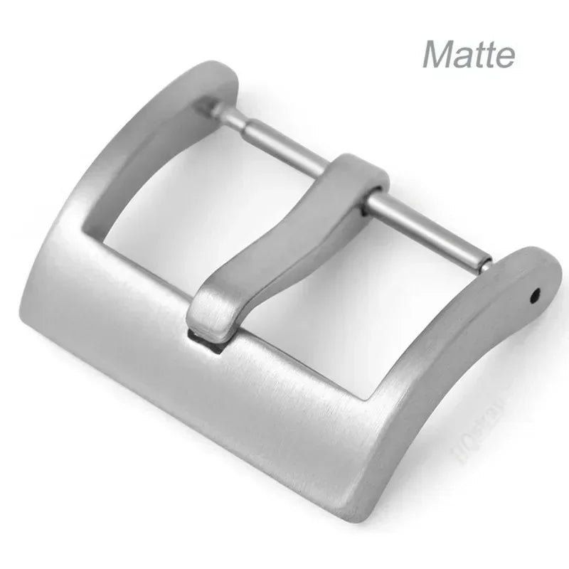 Metal Watch Buckle for Seiko Strap 20mm 22mm 24mm 16mm 18mm Solid Button for Casio Calsp Gold Steel Matte Polished Square Clasps