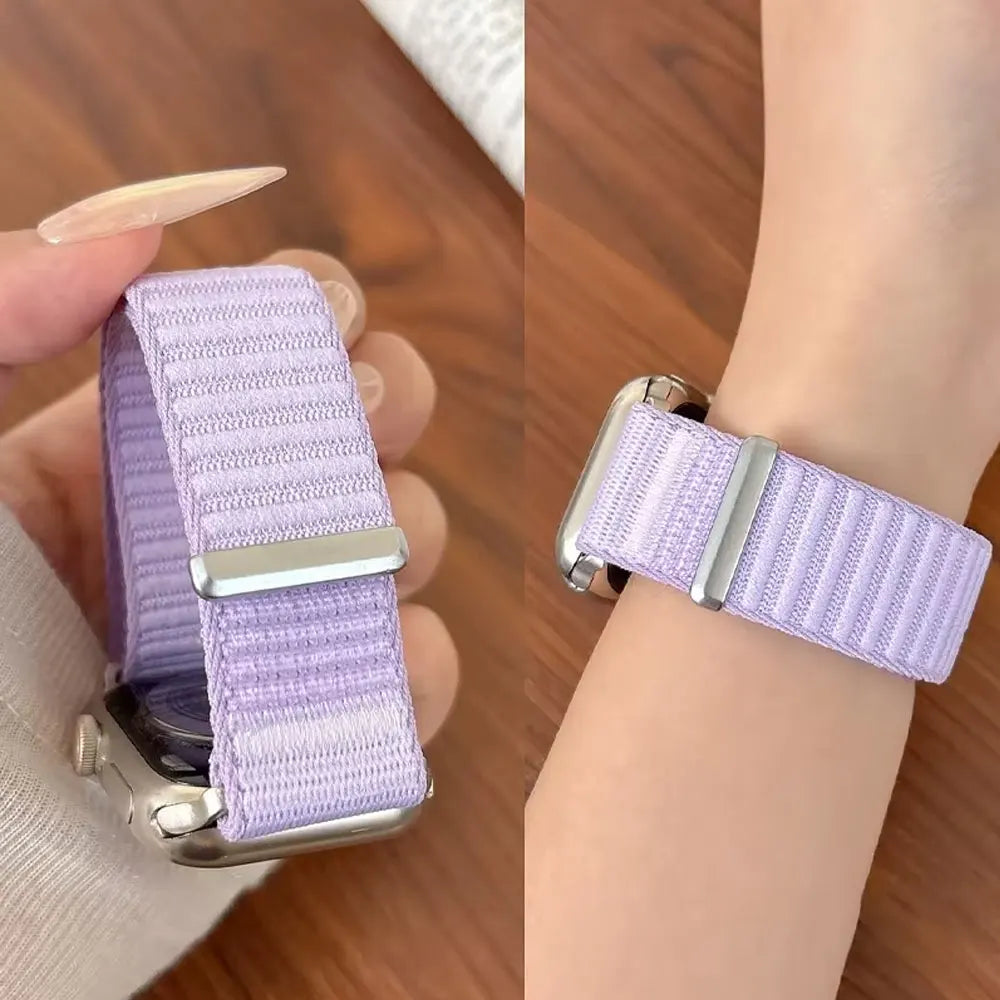 Sport Band For Apple Watch 11 10 42mm 46mm Ultra 3 49mm Nylon Loop Strap For Iwatch SE 3 40 44mm 9 2 8 7 38/41mm 45mm Watchand