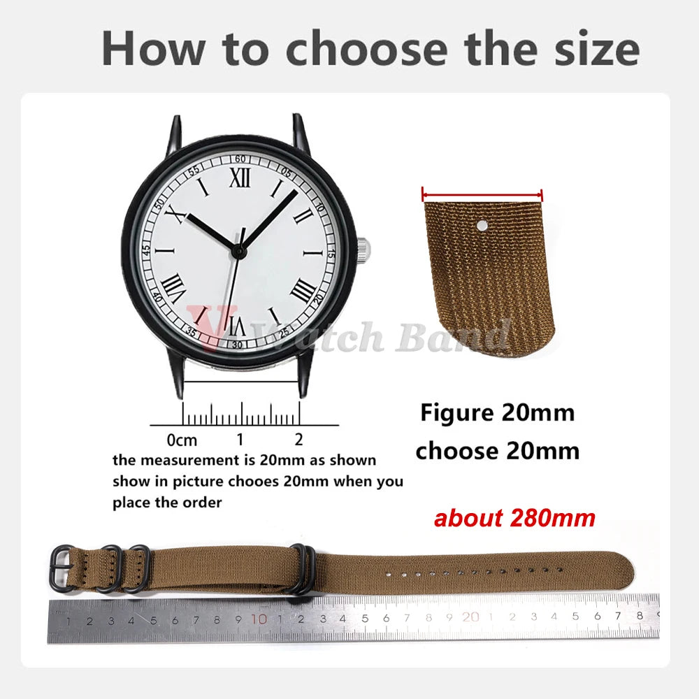 High Quality Durable Nylon Watch Band for Omega Strap for Seiko Military Casual Bands Replace Army Sport Bracelet 20mm 22mm 18mm