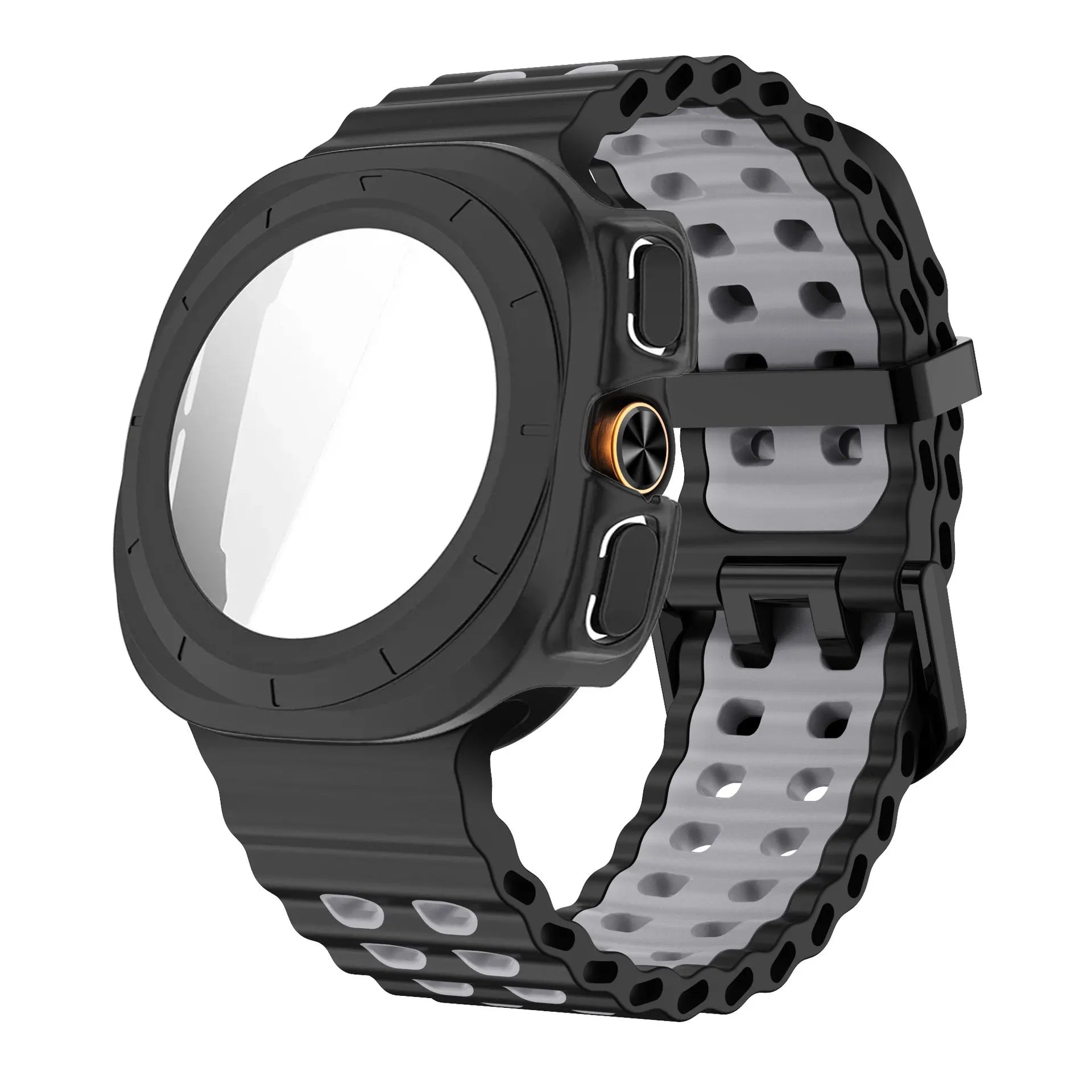 Screen Protector Case For Samsung Galaxy Watch Ultra 47mm PC Cover Ocean Strap For Galaxy Watch Ultra1 2 47mm 2025 Bracelet Band