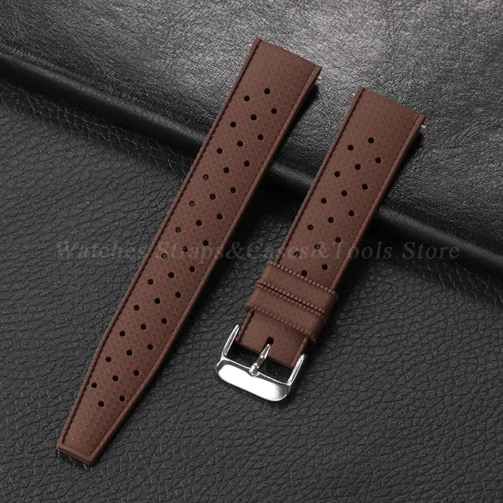 20mm Rubber Strap for Omega for Swatch for Moonswatch Watch Strap Soft Silicone Waterproof Sport Wristband Women Men's Bracelet