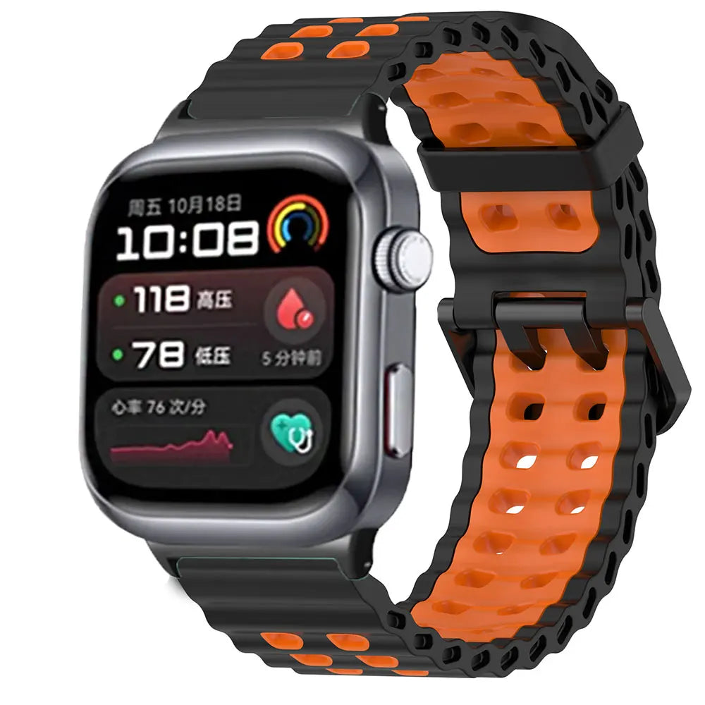 For Huawei Watch D2 Strap Silicone Wristband Accessories Correa For Huawei Watch D2 Smartwatch Bracelet Metal Connector Band