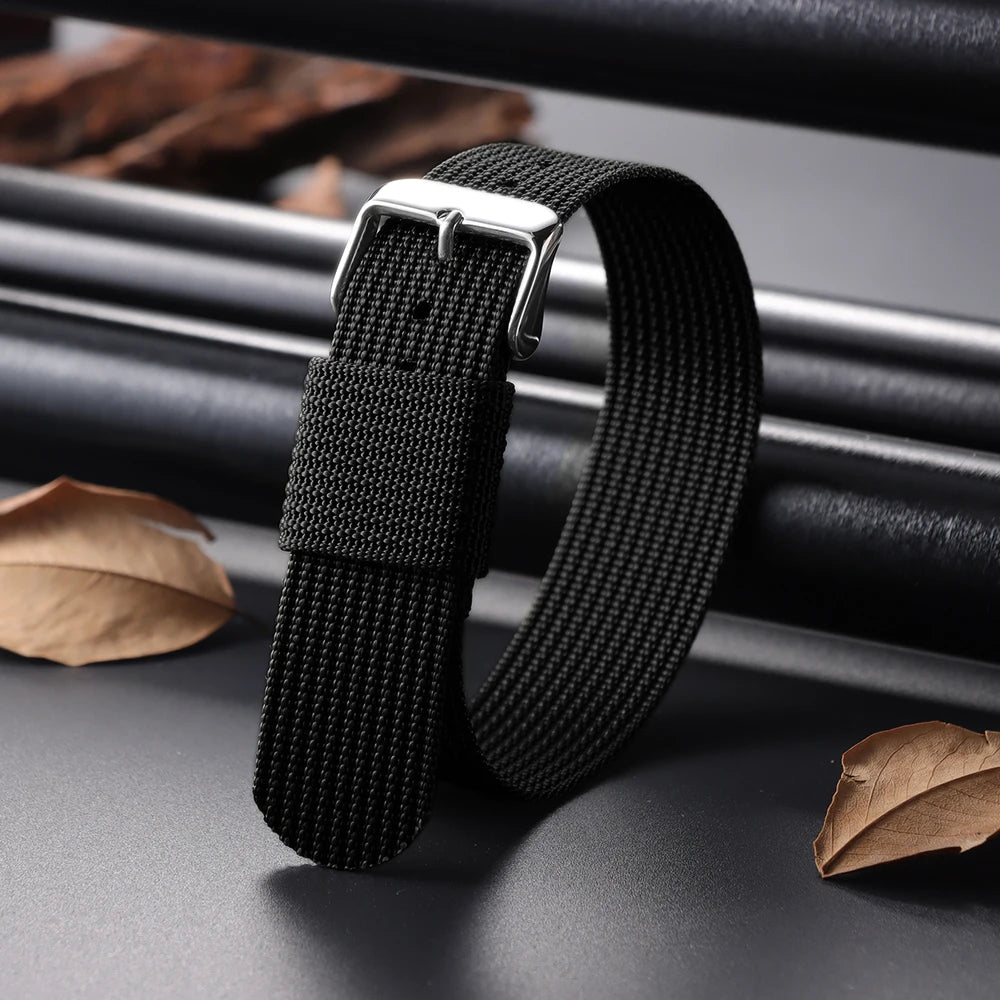 For Army Military Watch Band 18mm 20mm 22mm Ribbed Nylon Watch Strap for Swatch for Omega for Rolex for Seiko for Moonswatch