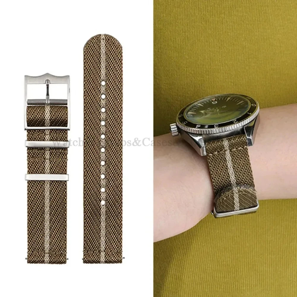 20mm 22mm Quick Release Nylon Watch Strap for Tudor Woven Canvas Fabric Band for Omega for Seiko for Military Men Women Bracelet