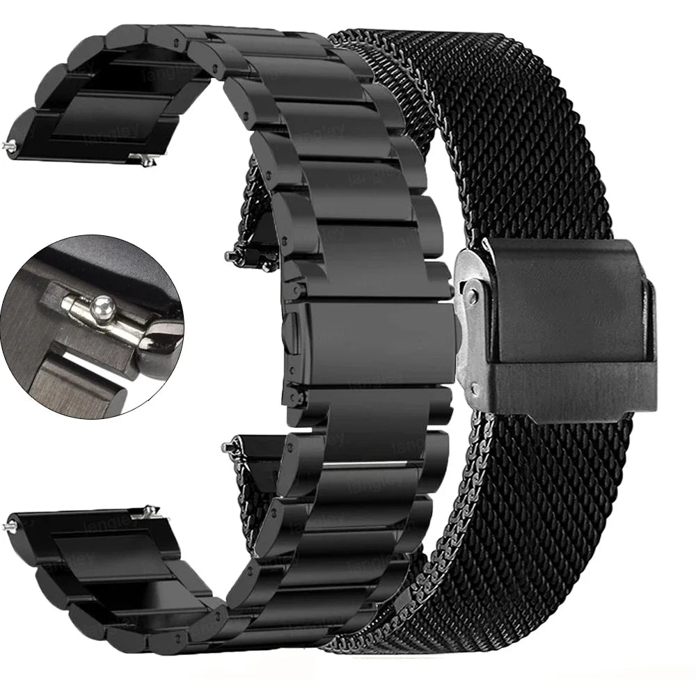 Stainless Strap for Samsung Galaxy Watch 3/4/5/6 Wristband Metal Bracelet for Huawei Watch GT2 Pro GT 2 46mm Smart Band Bracelet