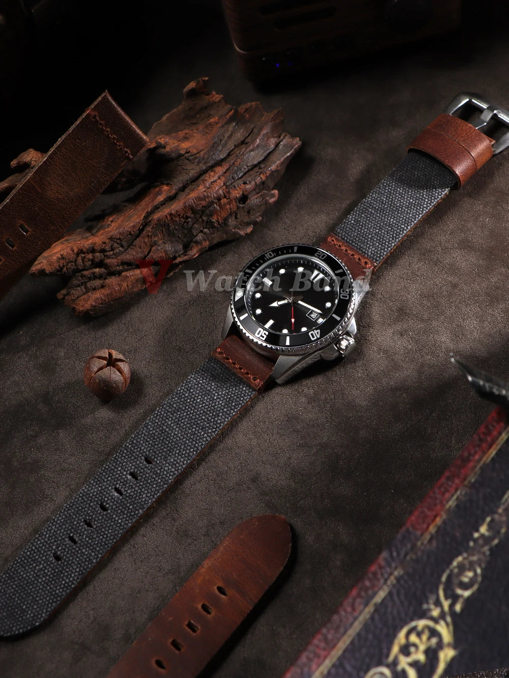 20mm 22mm 24mm High Quality Durable Nylon Watch Strap Men Watchband Blue Armygreen Retro Watch Band Release Universal Bracelet