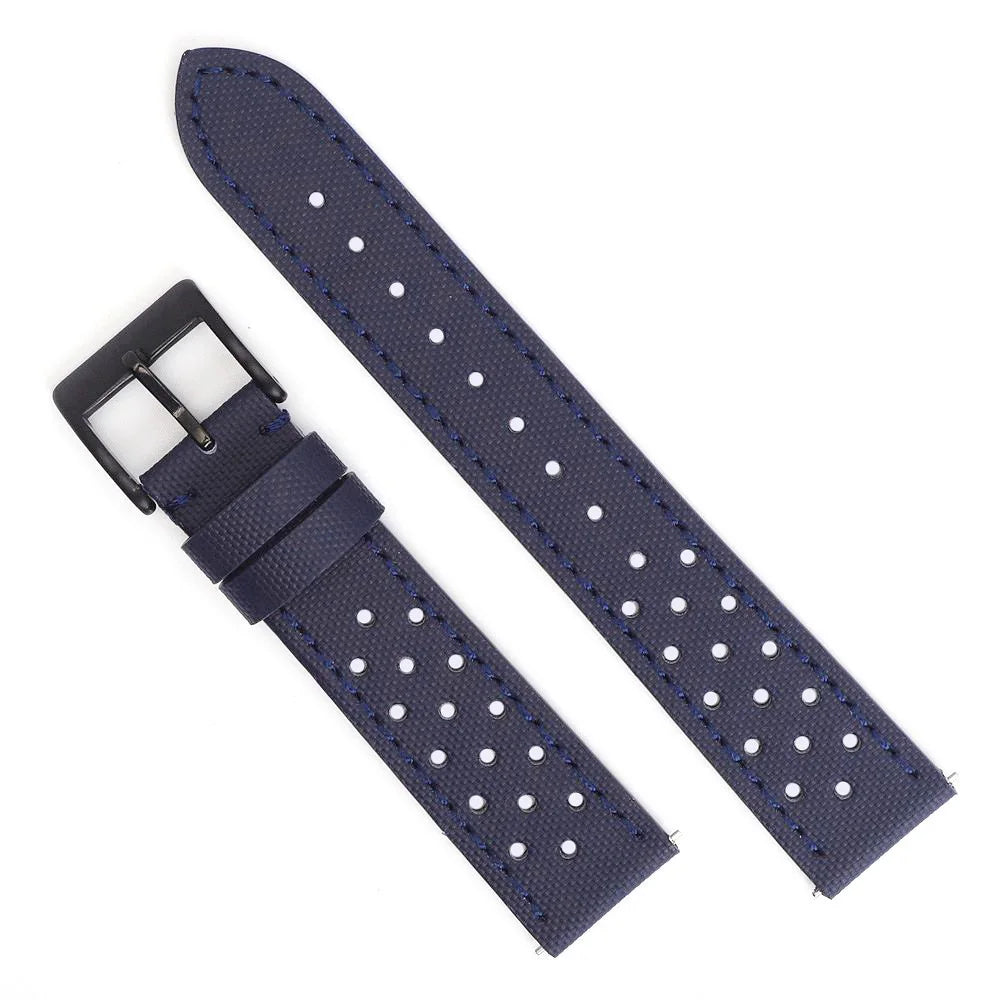 18mm 19mm 20mm 22mm Premium Sailcloth Watch Strap Rally Racing Watch Strap Quick Release Perforated Breathable Watchband for Men