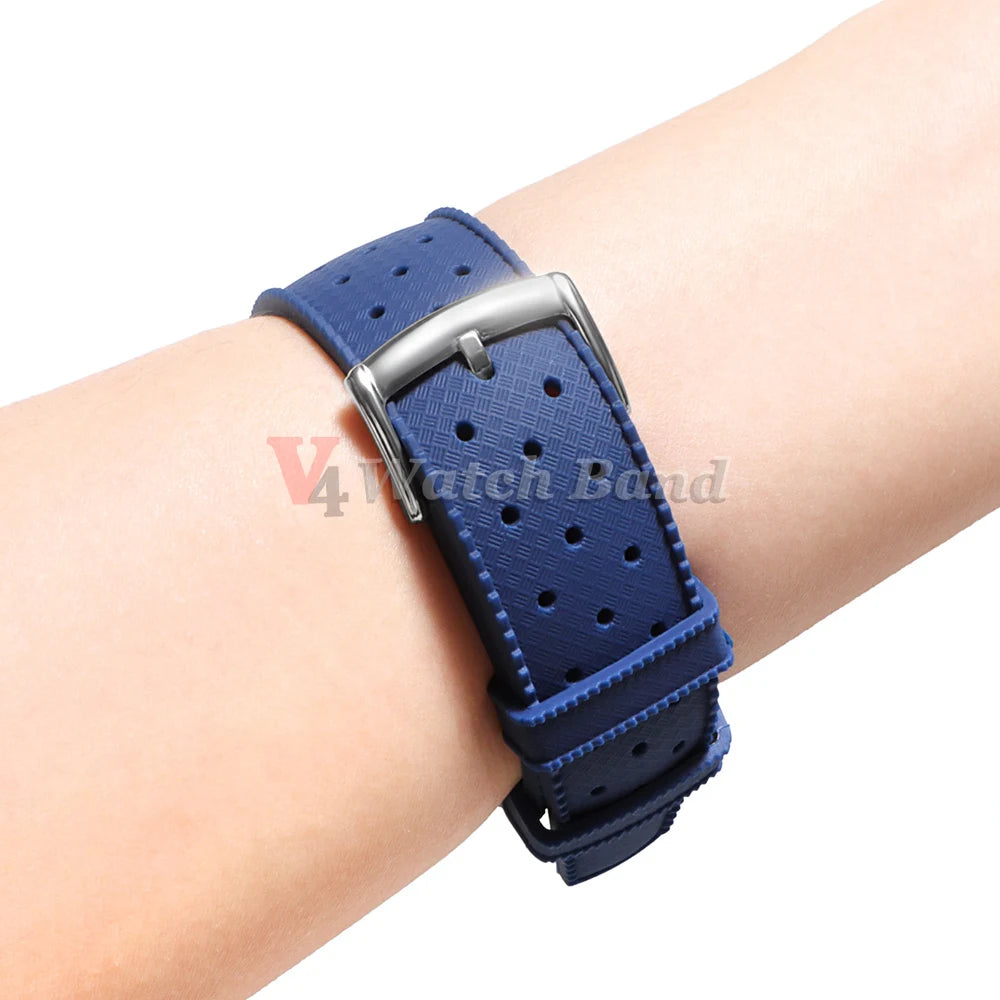 For Fossil for Seiko Bands 18/20/22mm Premium Grade Tropical Rubber Watch Strap for Oris for Omega for S-eiko SKX007 Watch Bands