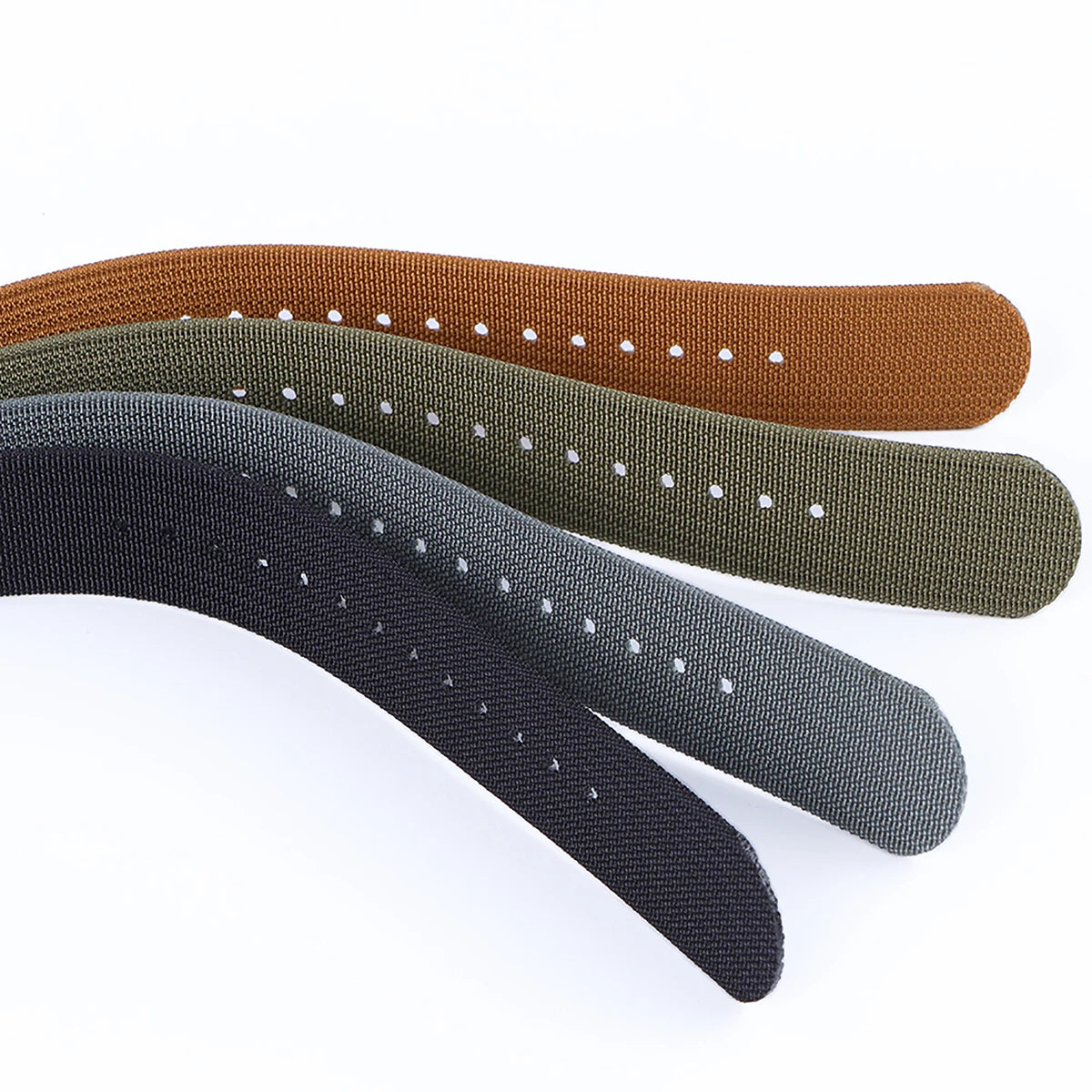 20mm 22mm Nylon Watchband for Seiko Military Braid Ribbed Men Sport Bracelet for Huawei Gt2/3 Strap for Samsung Galaxy Watch 3/4