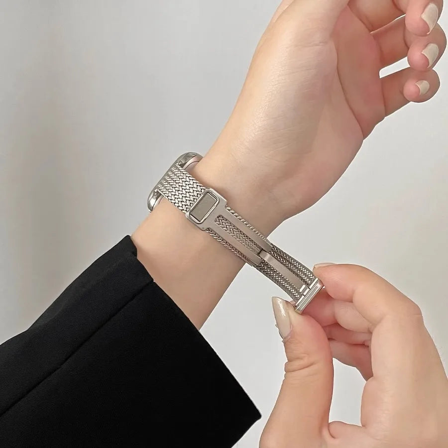 Stainless Steel Magnetic Band For Huawei Watch Fit 3 Strap Women Slim Bracelet For Huawei Fit 3 Metal Replaceable Watchband