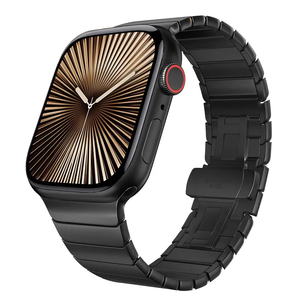 Titanium Metal Strap For Apple Watch Series 10 46mm Band Business Wristband For Iwatch Ultra 49mm Se3 2 1 42mm  44/45mm Bracelet