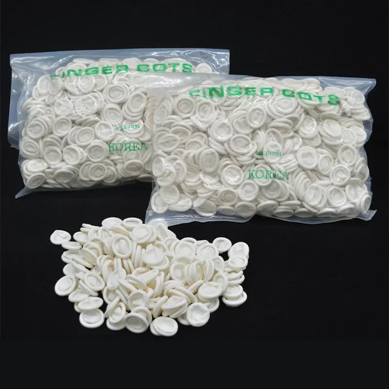 100pcs Disposable Latex Rubber Finger Cots Sets Watch Repair Tools Fingertips Protector Gloves for Watchmaker Watch Repair Tool