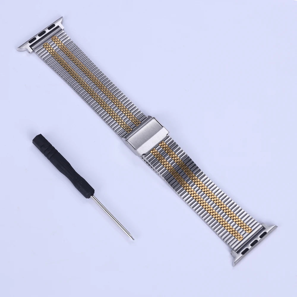 Metal Strap For Apple Watch Band 49mm 45mm 41mm 46mm 44mm Stainless Steel Correa Bracelet belt iwatch 42mm series 7 6 SE 8 Ultra