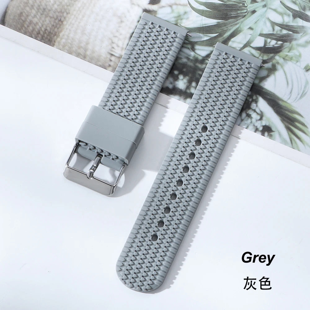 18mm 20mm 22mm 24mm Silicone Watch Band Quick Release Soft Rubber Strap for Seiko Bracelet for Rolex Sport Replacement Wristband