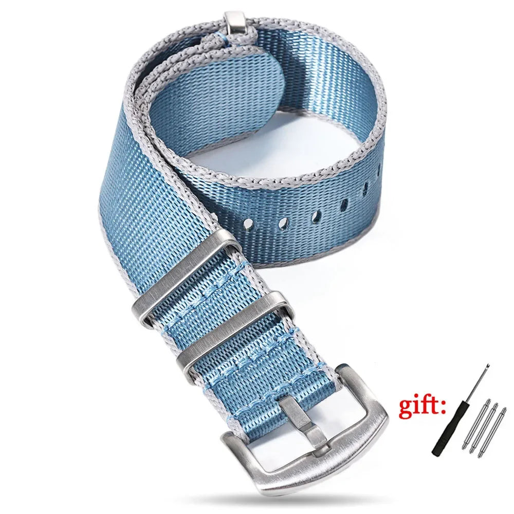 Nylon Watch Strap for Seiko for Military Men Sport Watchband for Rolex Bracelet for Omega for Seamaster 300 Belt 18mm 20mm 22mm