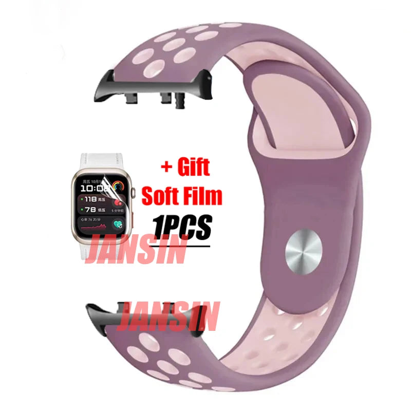 For Huawei Watch D2 Correa Silicone Bracelet Screen Protector Accessories Band For Huawei Watch D2 Replaceable Sport Strap