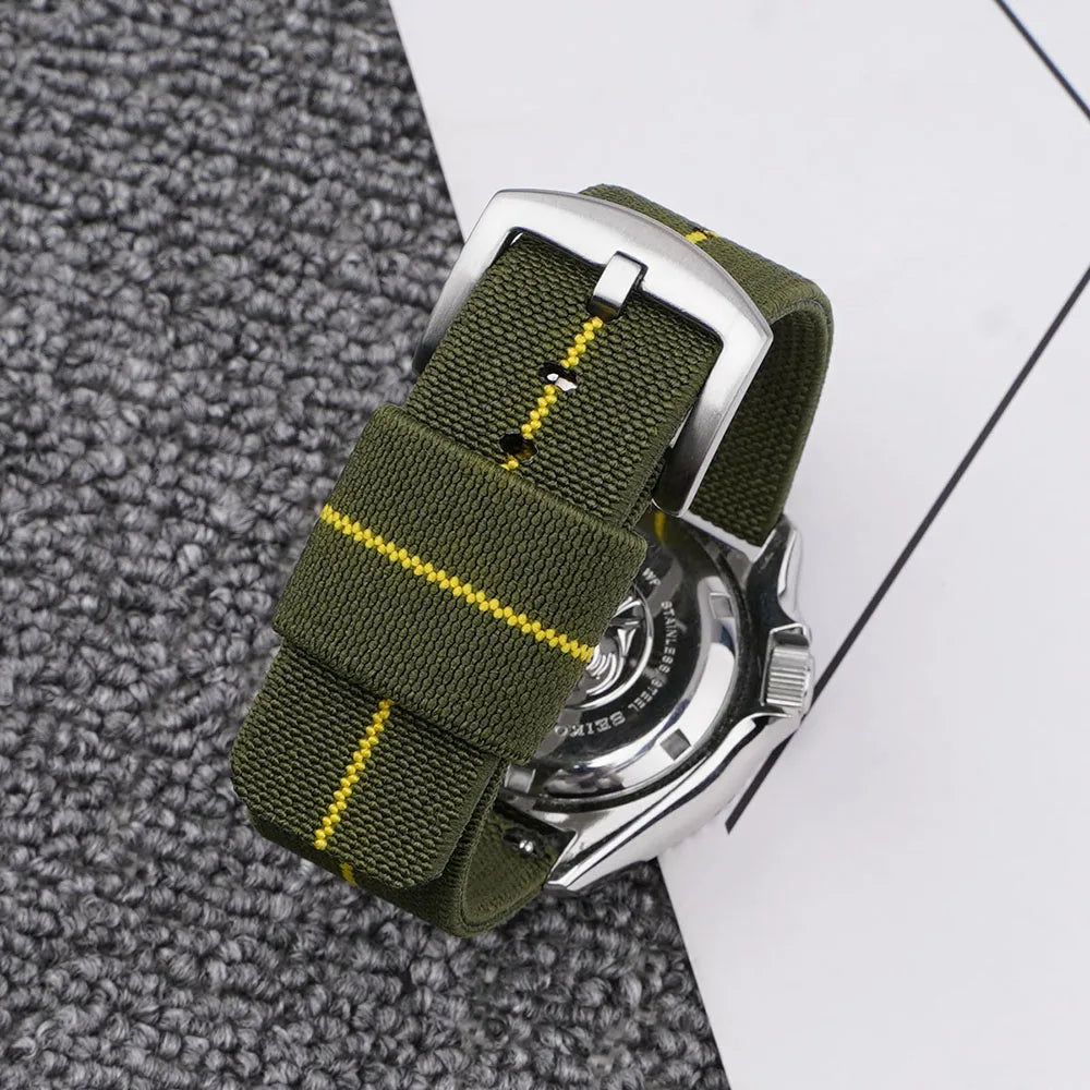 Elastic Strap for Seiko SKX007 Nylon Watch Band for Rolex for Tudor Military 18/20/22/24mm Wristband Military Quick Release Belt