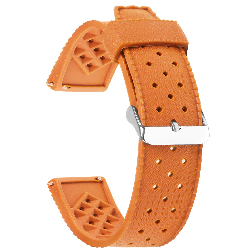 Tropic Strap for Seiko for Citizen for Oris Bracelst Tropical Silicone Strap Quick Release Watch Band 20mm 22mm