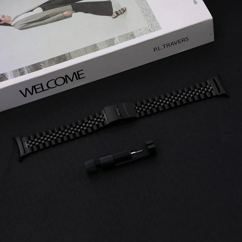 Stainless Steel Correa For Samsung Watch 8 40 44mm Galaxy 8Classic LTE Strap Metal Band For Galaxy Watch Ultra 1 2 47mm Bracelet