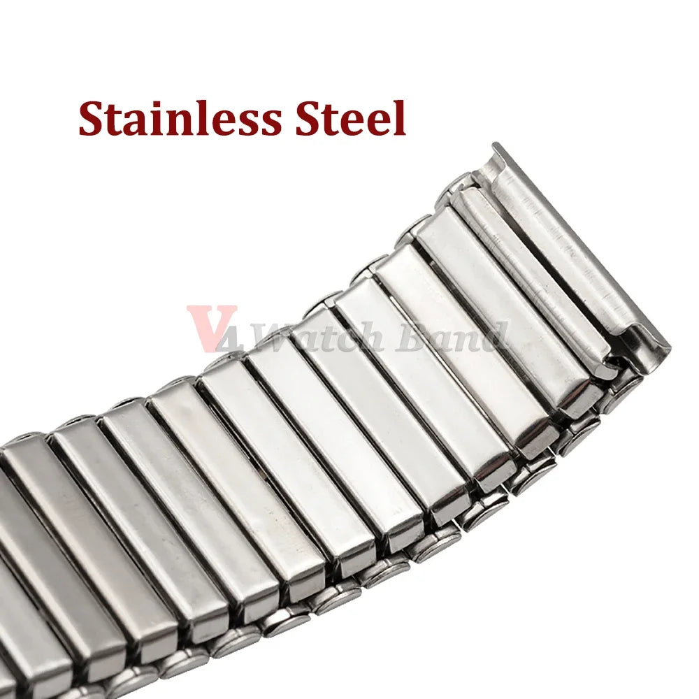 12/14/16/18/20/22mm Metal Expansion Bracelet for Xiaomi for Huawei for Samsung Galaxy Watch Band Stainless Steel Elastic Straps
