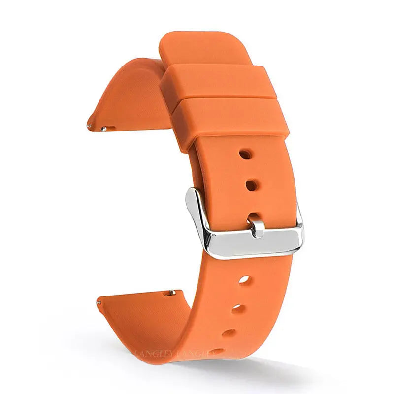 Quick Release Silicone Band for Samsung Galaxy for Huawei Universal Watch Straps 20mm 22mm 14mm 16mm 18mm Women&Men Accessories