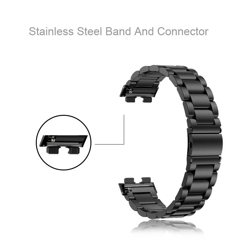 Stainless Steel Bracelet For Huawei Band 10 9 Watchband Metal Wristband For Huawei Band 8 Business Strap Replaceable Accessories