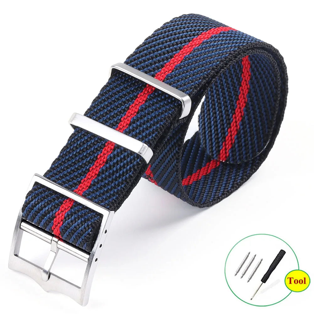 Fabric Bracelet for Rolex Premium Nylon Watch Band for Tudor Army Military Canvas Strap for Seiko 20mm 22mm Men Women Wristband