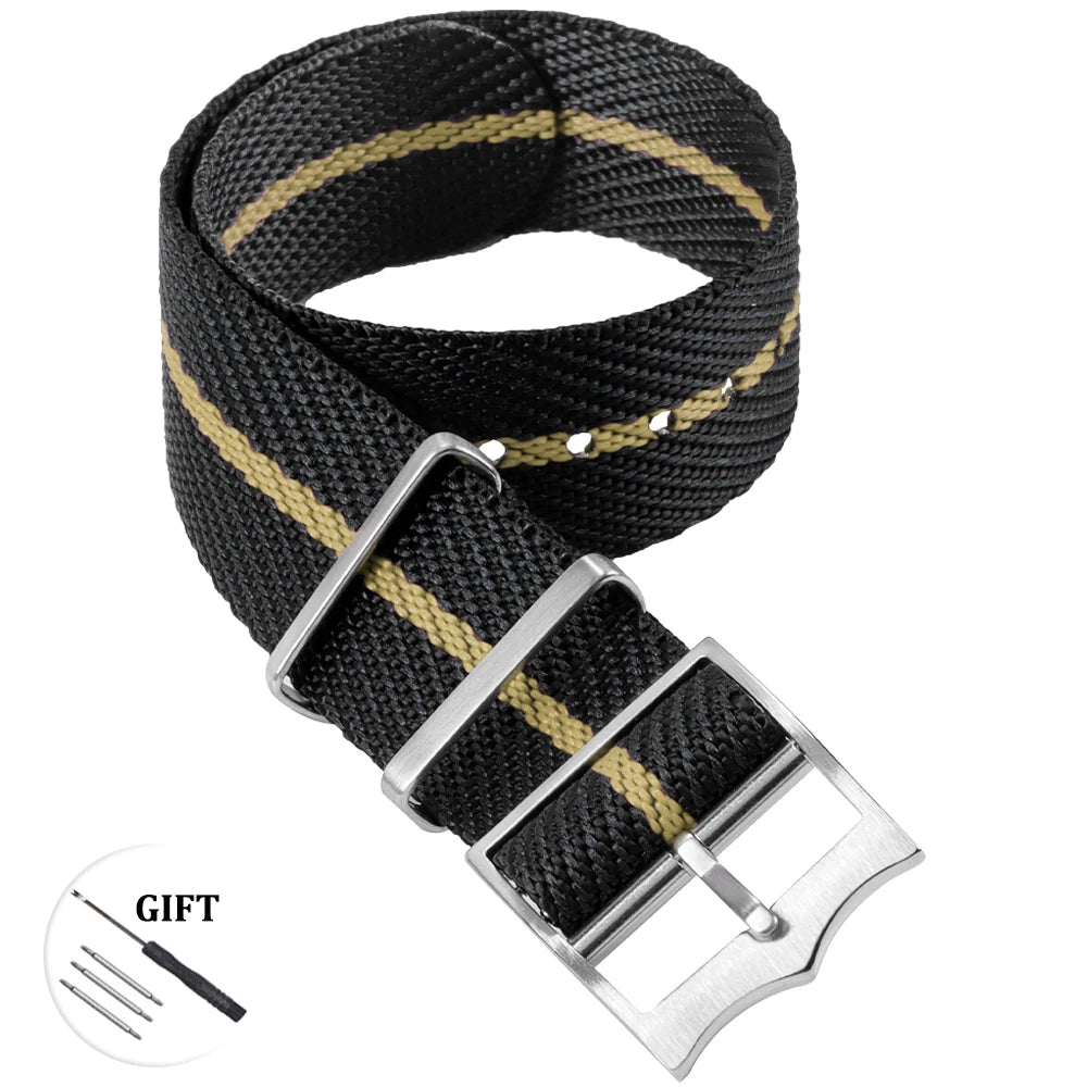 Premium Nylon Watch Band for Rolex for Tudor Army Military Strap for Seiko Fabric Canvas Bracelet Men Sport Wristband 20mm 22mm