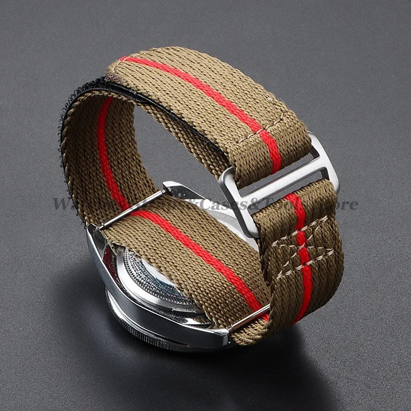 20mm 22mm Nylon Watch Strap for Tudor for Military Men's Sport Wrist Band for Seiko for Rolex Bracelet Replacement Canvas Bands